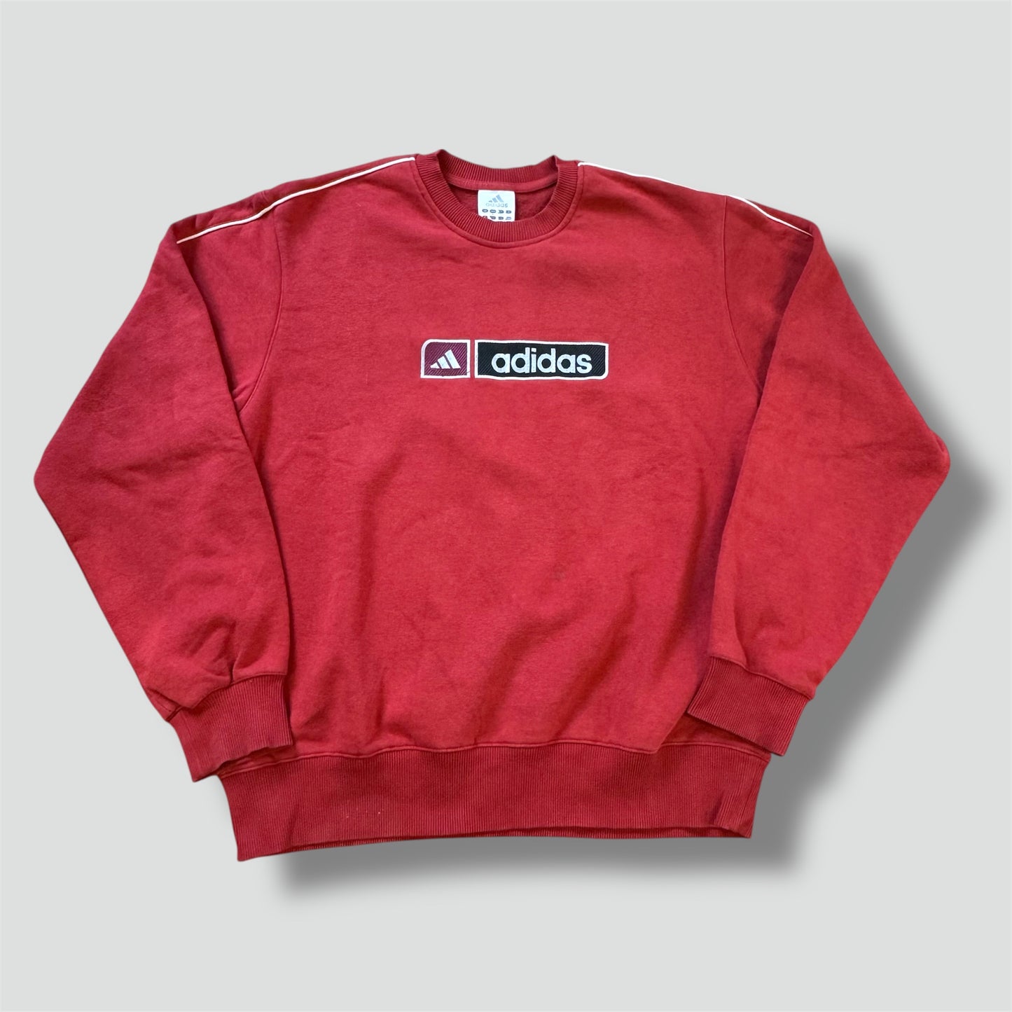 Adidas vintage 90s red sweatshirt