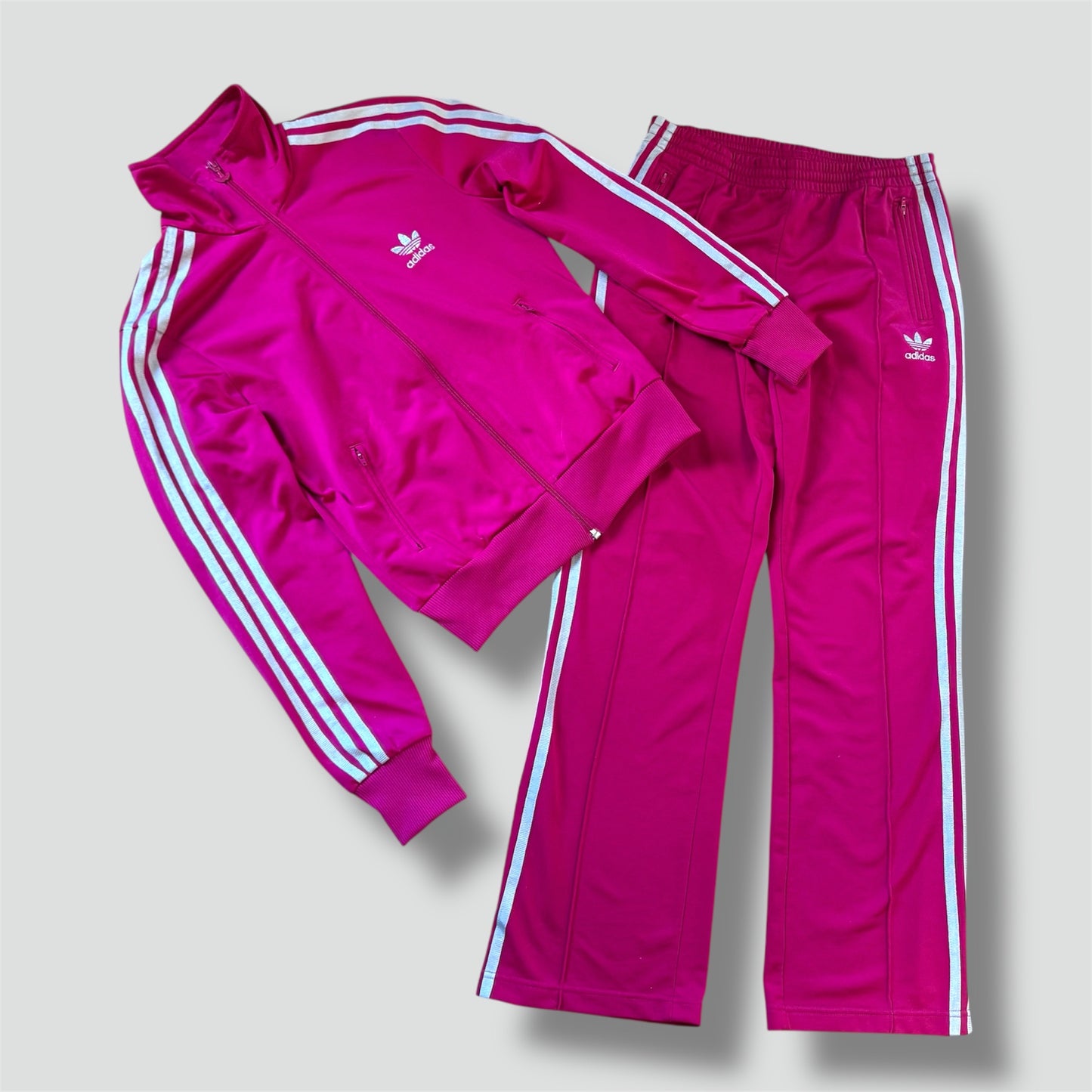 Adidas Y2K pink vintage track set (jacket and pants)