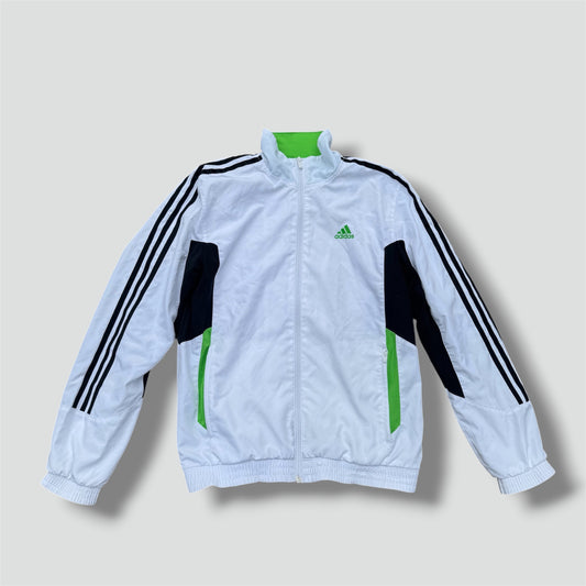 Adidas retro white sportswear track jacket