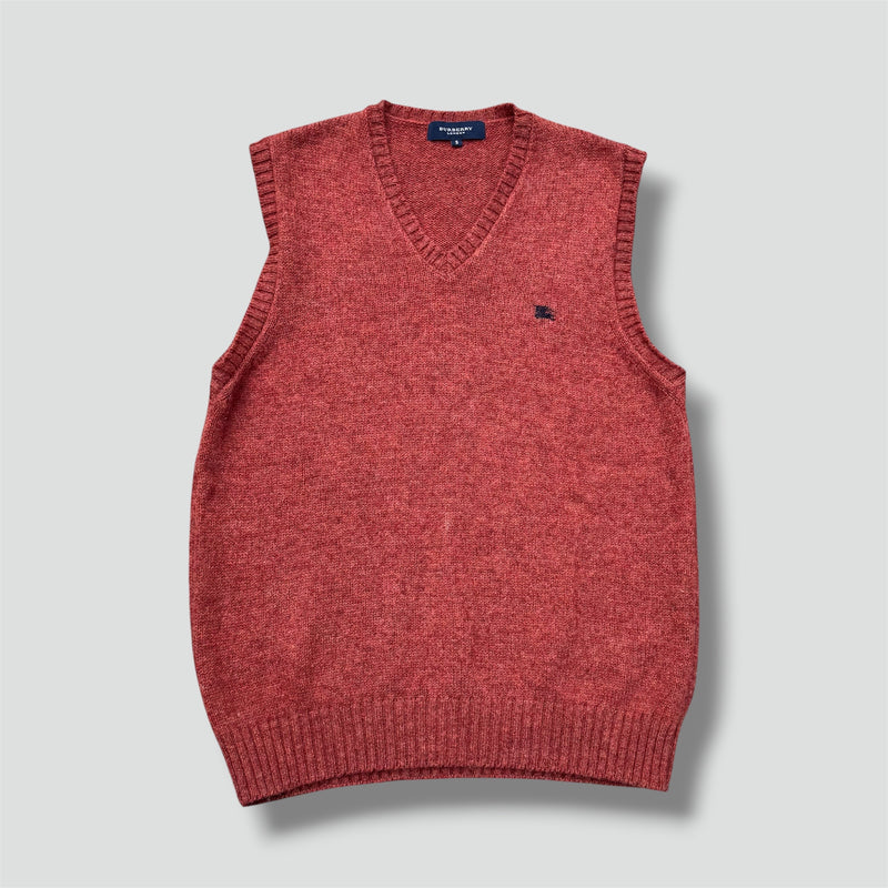 Sourced limited accessories and clothes Burberry London vintage wool orange knitted vest – Secondhand Streetwear