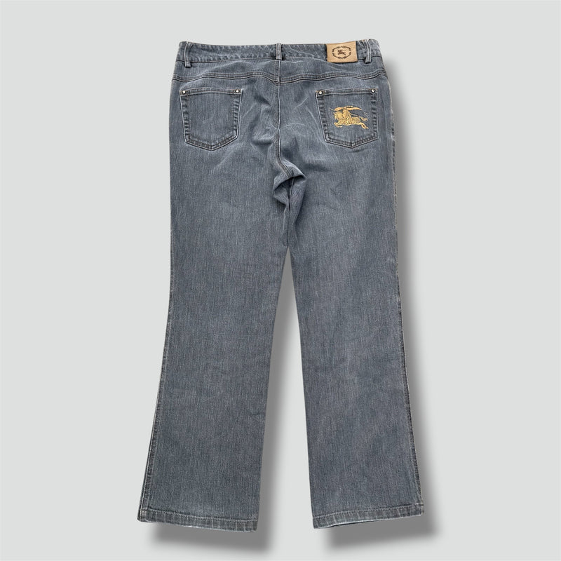 Sourced limited accessories and clothes Burberry brand logo vintage grey jeans – Secondhand Streetwear