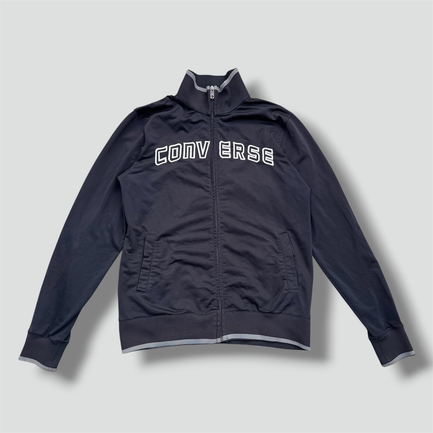 Converse retro vintage black track jacket