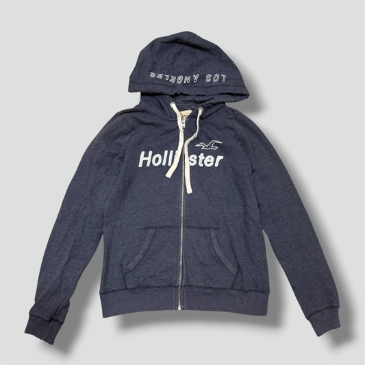 Hollister Los angeles navy y2k zip hoodie
