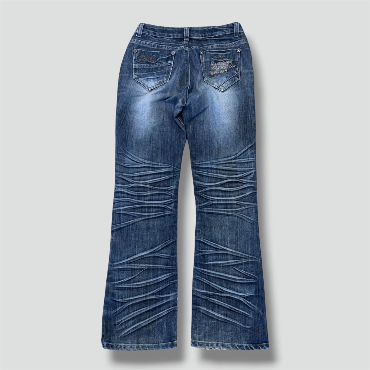 JMS "doyou" stonewashed y2k wide leg jeans