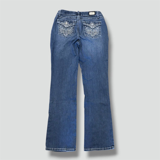 Earl y2k wide leg rhinestones jeans