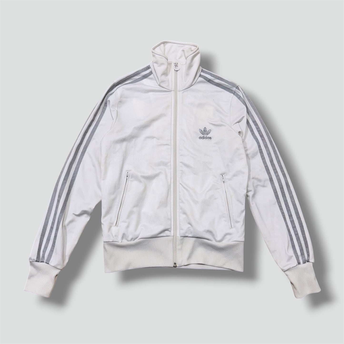 Adidas Firebird white y2k track jacket