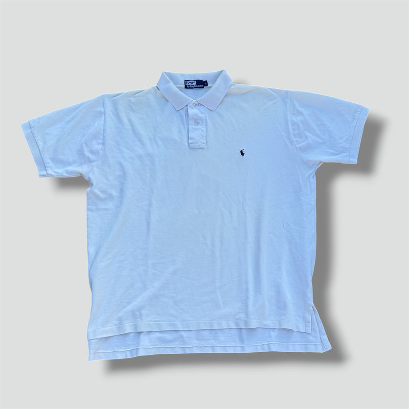 Sourced limited accessories and clothes Polo Ralph lauren white classic poloshirt – Secondhand Streetwear