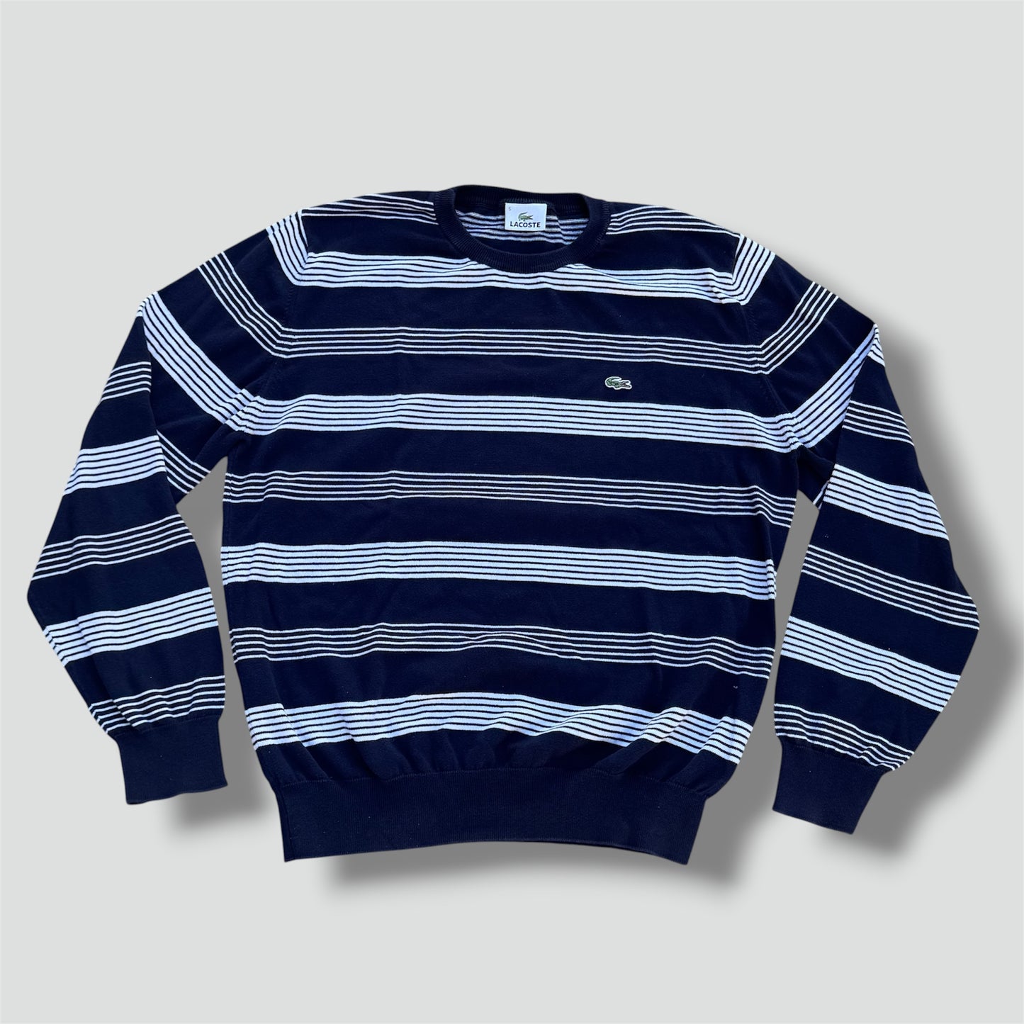 Lacoste vintage striped knit sweatshirt