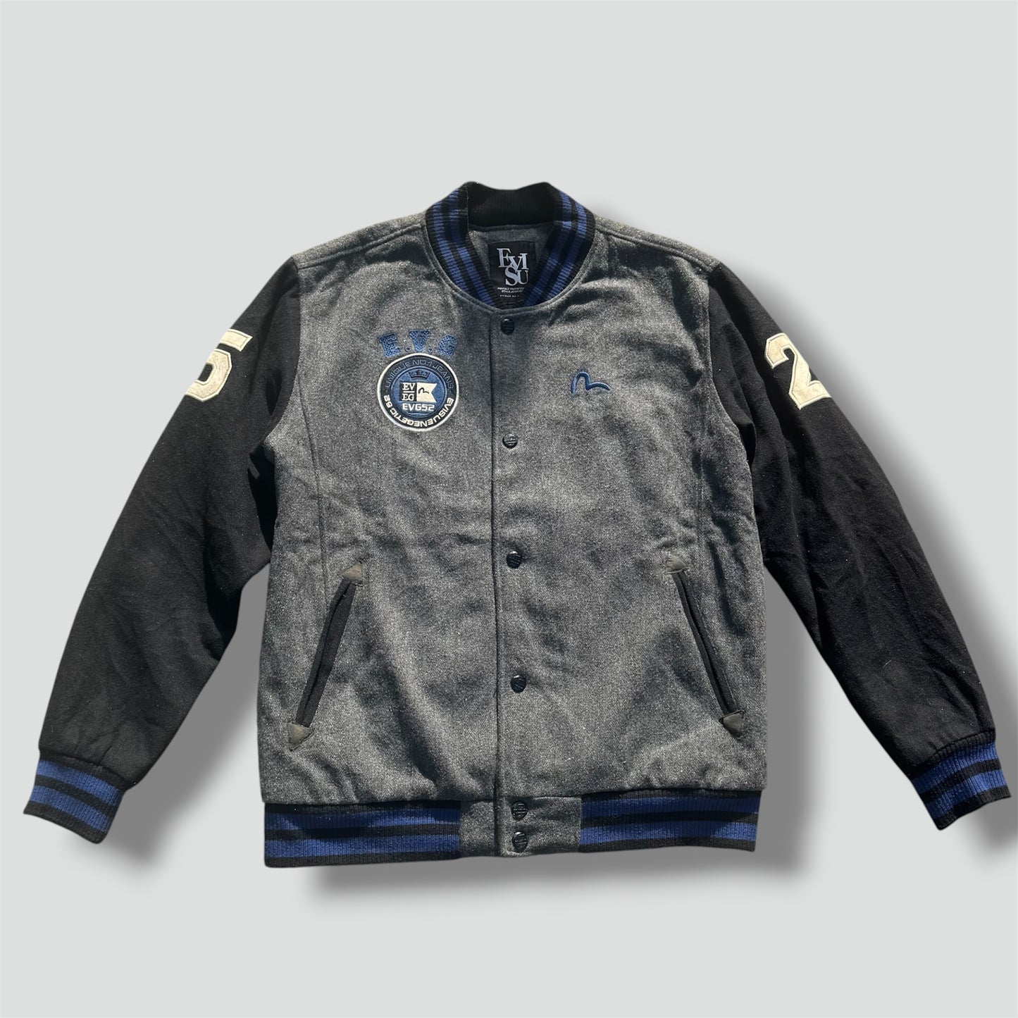 Evisu Energetics wool vintage bomber jacket
