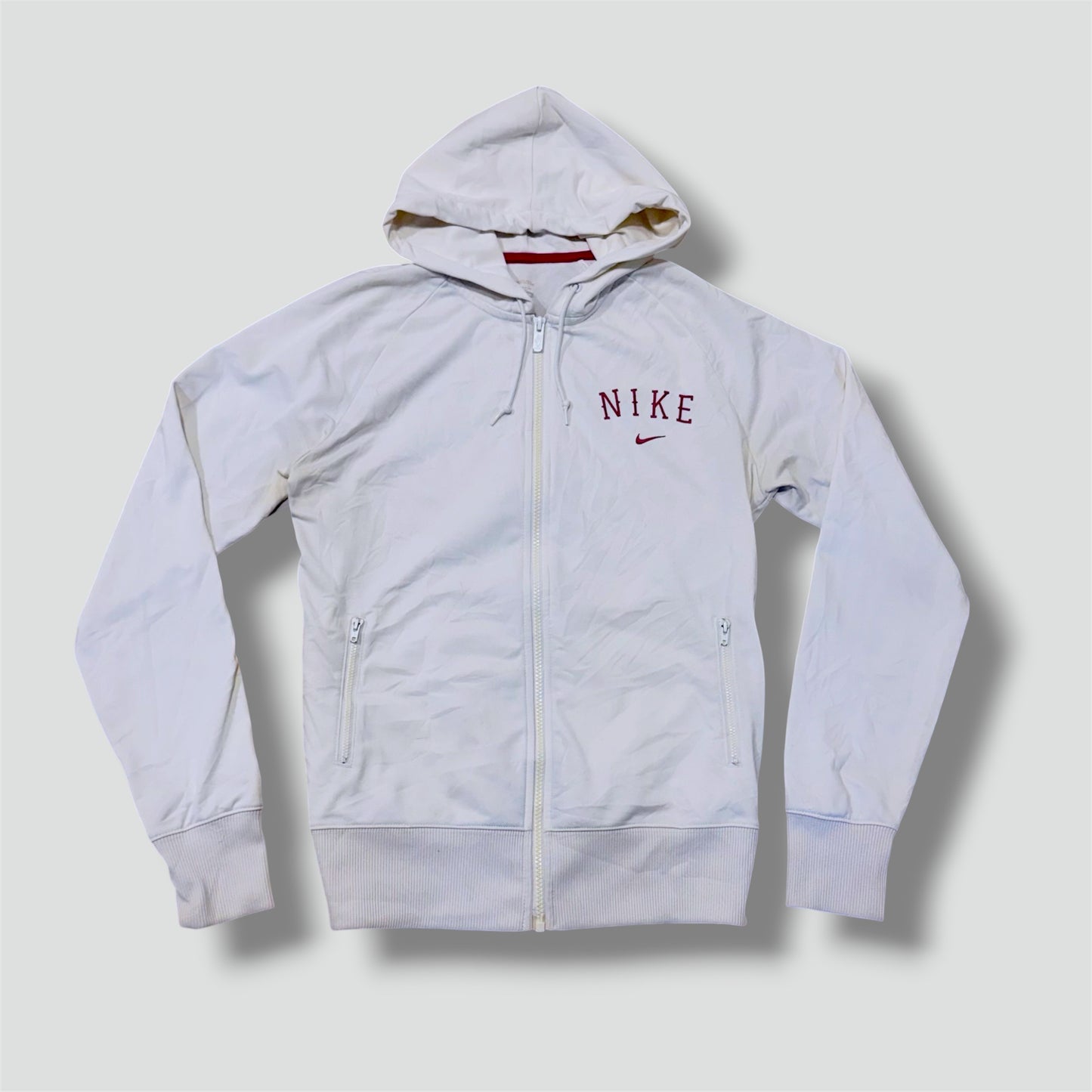 Nike y2k white streetwear track jacket