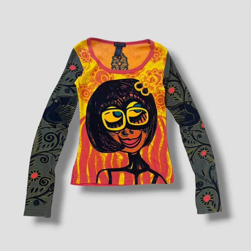 Sourced limited accessories and clothes Custo Barcelona vintage graphic longsleeve – Secondhand Streetwear