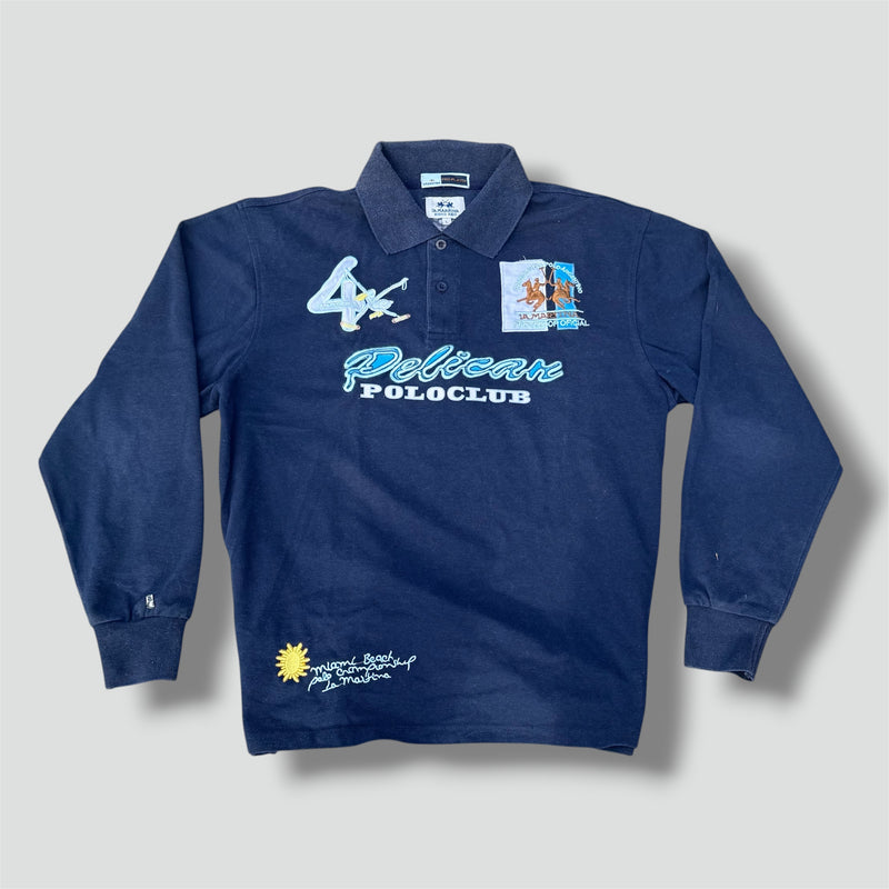 Sourced limited accessories and clothes La Martina Pelican longsleeve polo vintage – Secondhand Streetwear