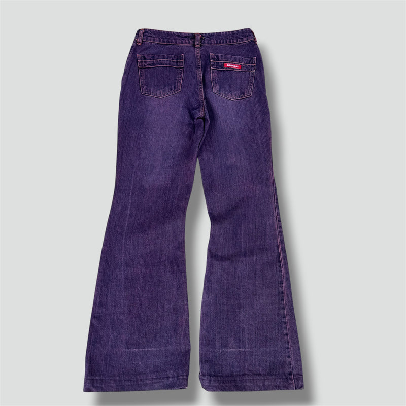 Sourced limited accessories and clothes Desigual purple y2k wide leg jeans – Secondhand Streetwear