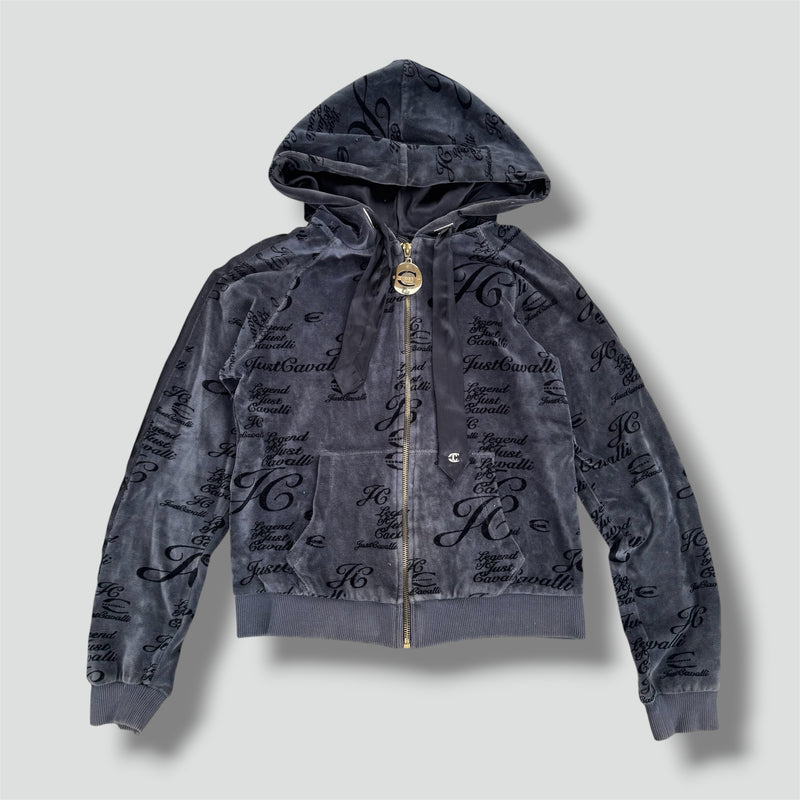 Sourced limited accessories and clothes Just Cavalli Legend shiny zip-hoodie – Secondhand Streetwear