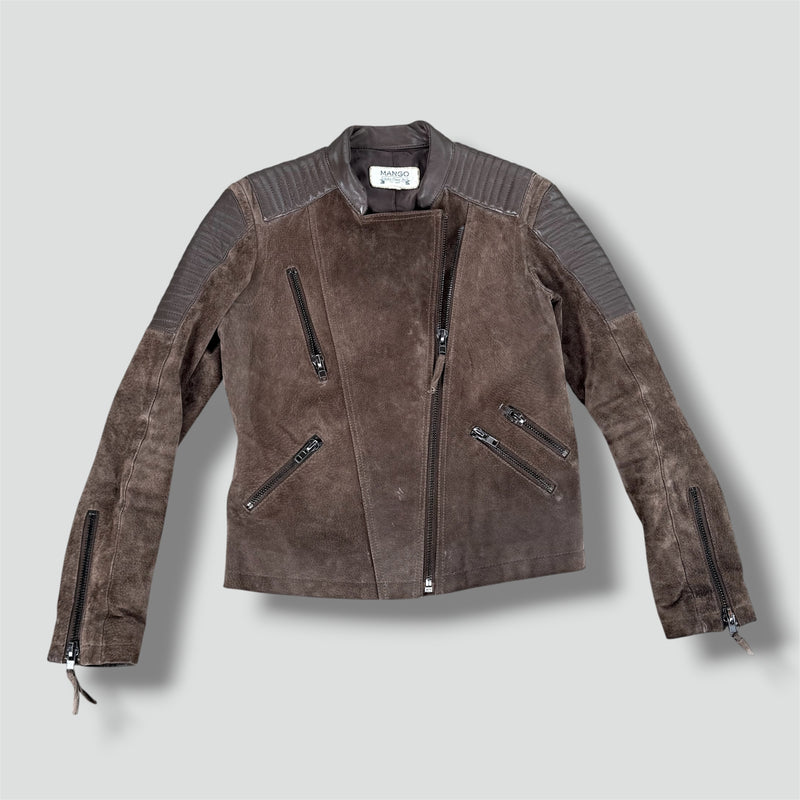 Sourced limited accessories and clothes Mango Argentina brown leather jacket – Secondhand Streetwear