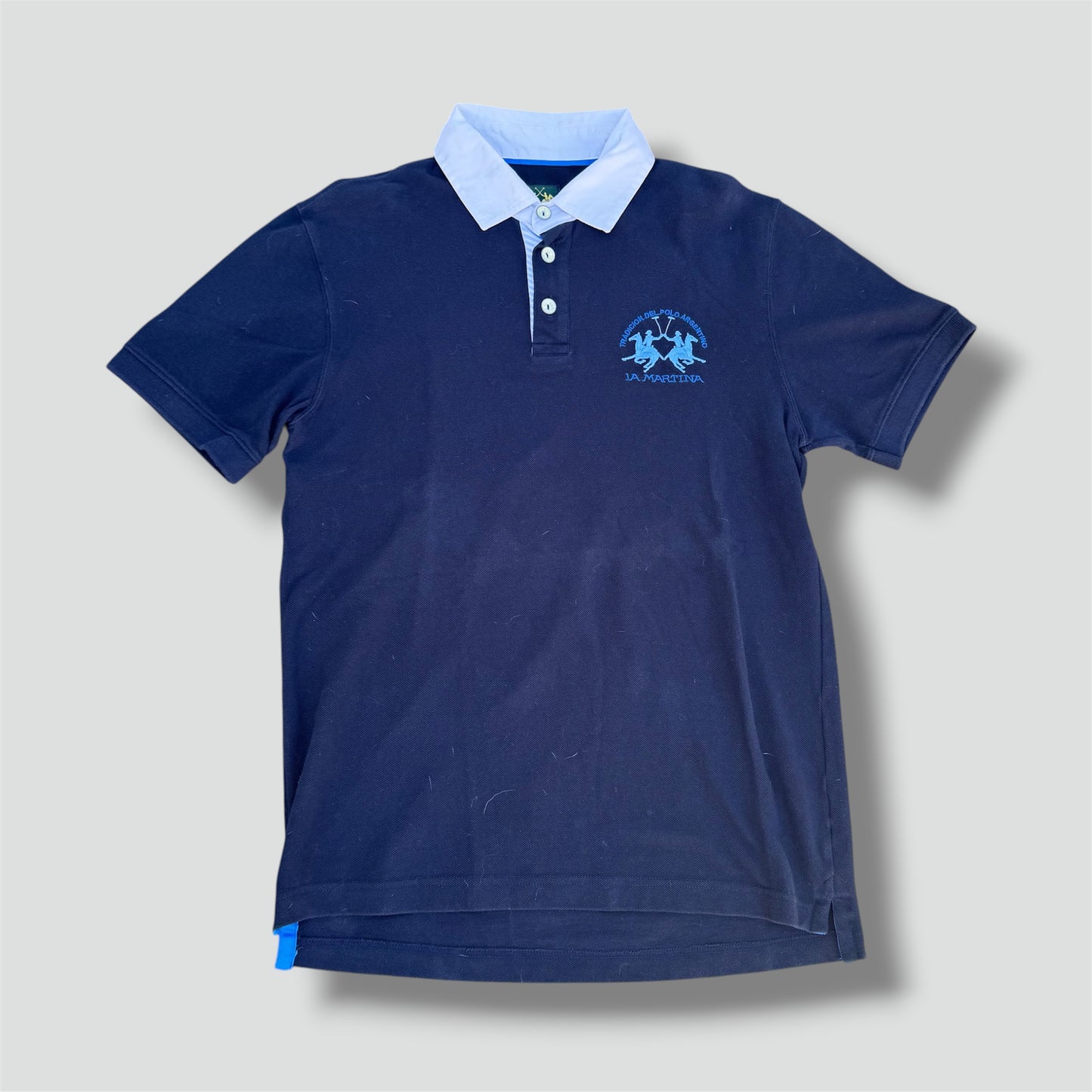 La Martina blue vintage poloshirt