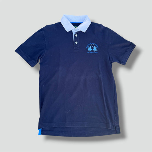 La Martina blue vintage poloshirt