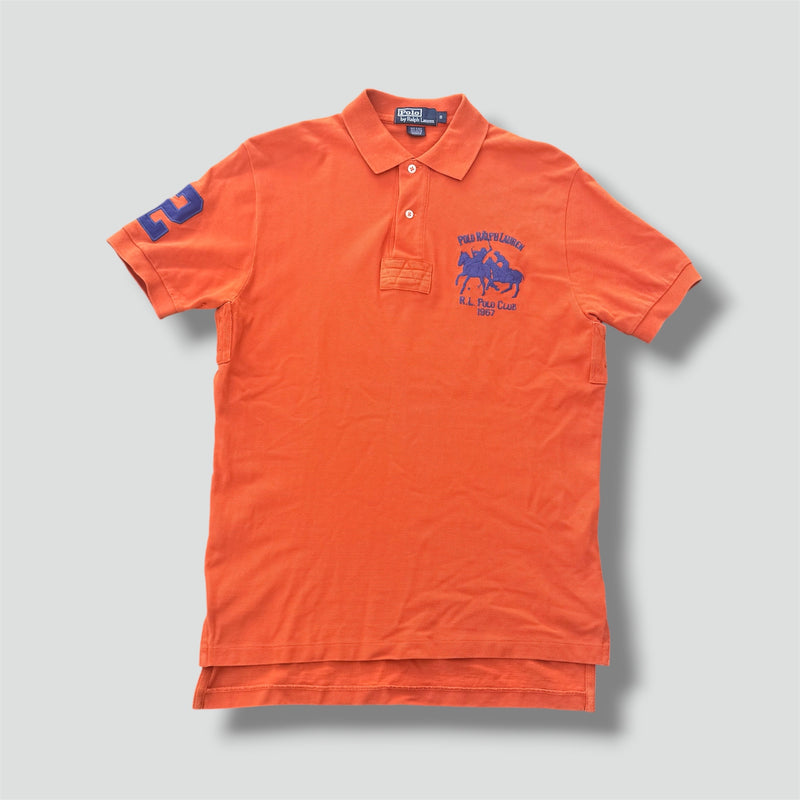 Sourced limited accessories and clothes Polo Ralph Lauren orange vintage poloshirt – Secondhand Streetwear