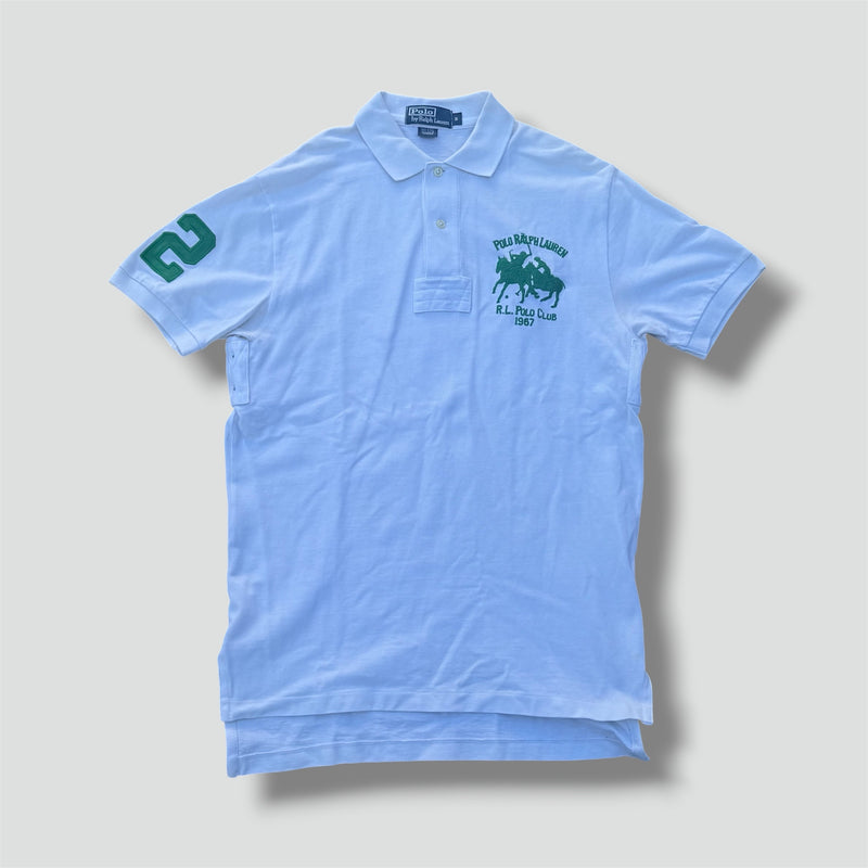 Sourced limited accessories and clothes Polo Ralph Lauren white vintage poloshirt – Secondhand Streetwear