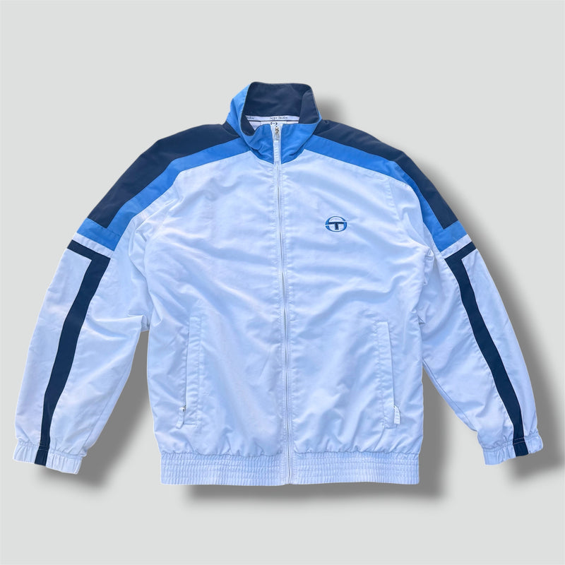 Sourced limited accessories and clothes Sergio Tacchini vintage white track jacket – Secondhand Streetwear