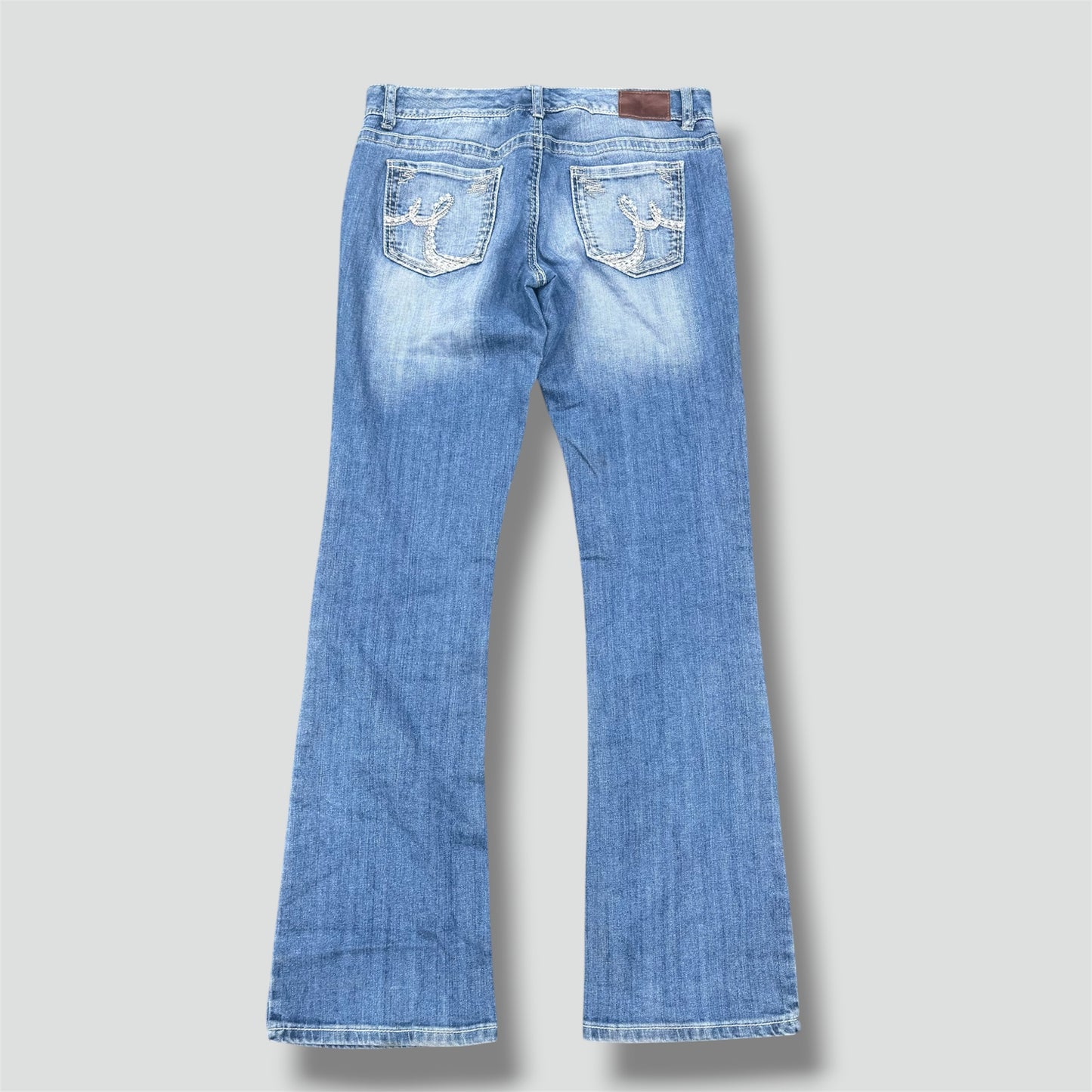 Monrics y2k embroidered bootcut jeans
