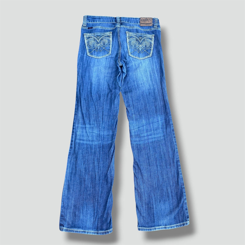 Sourced limited accessories and clothes Cowgirl Up y2k wide leg vintage jeans – Secondhand Streetwear