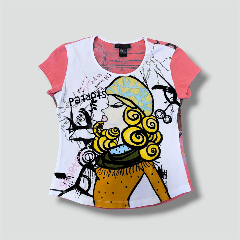 Sourced limited accessories and clothes Custo Barcelona y2k graphic summer top – Secondhand Streetwear