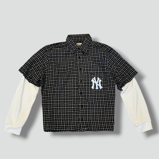 Yankees custom checkered longsleeve chemise