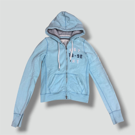 Abercrombie & Fitch turquoise zip-hoodie