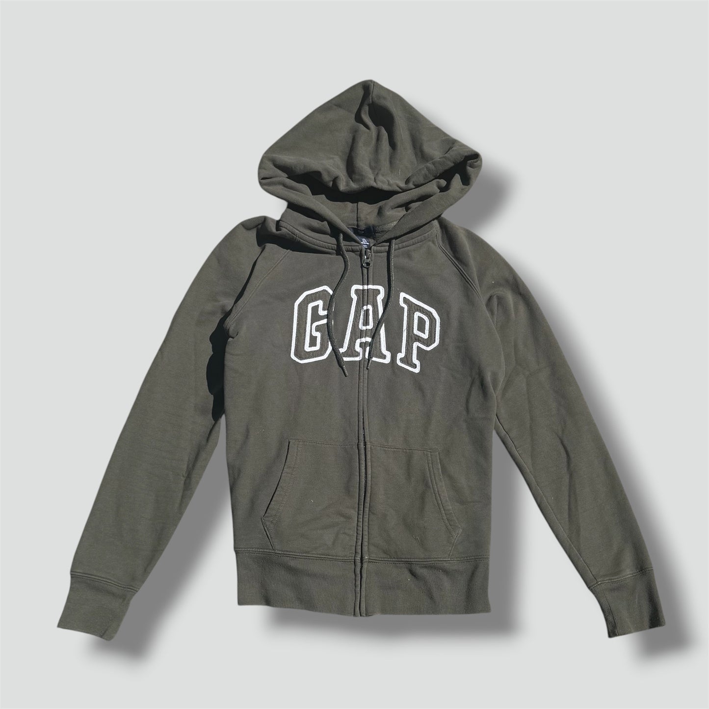GAP classic brown y2k zip-hoodie