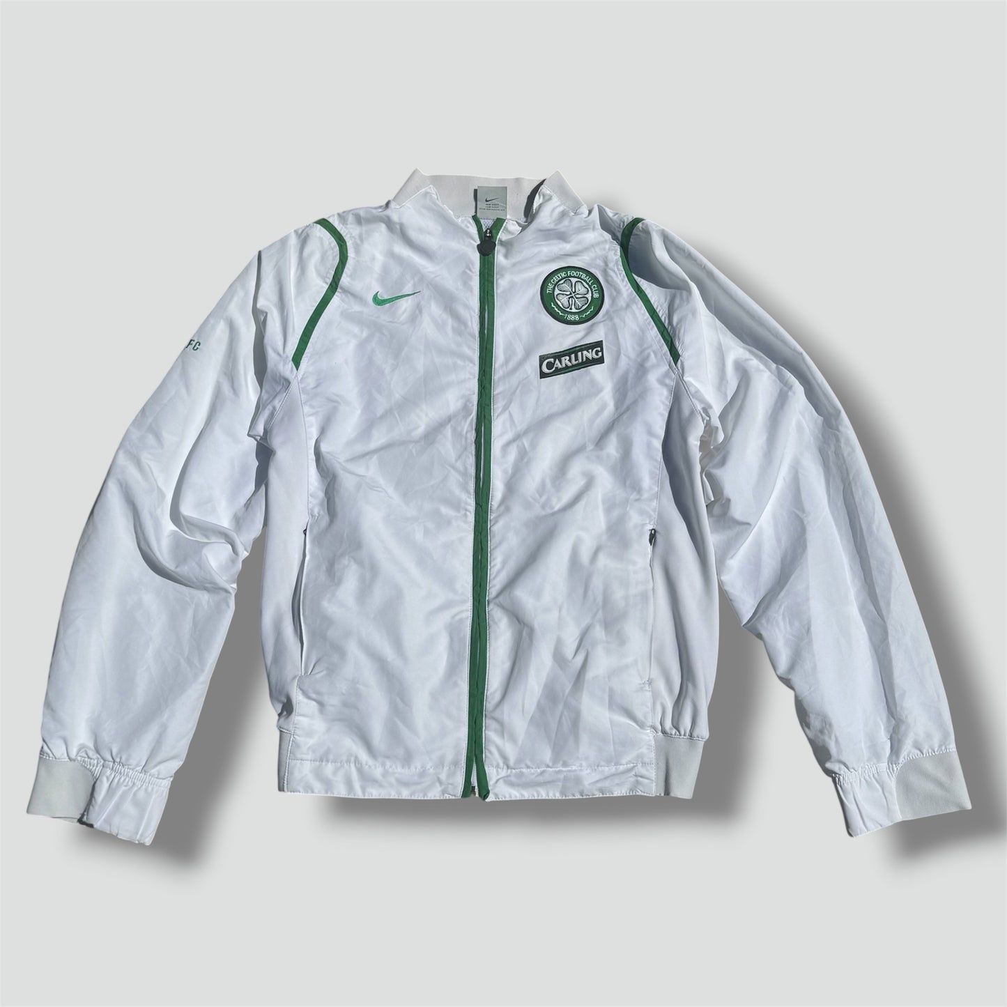 Nike Celtics FC white sports track jacket