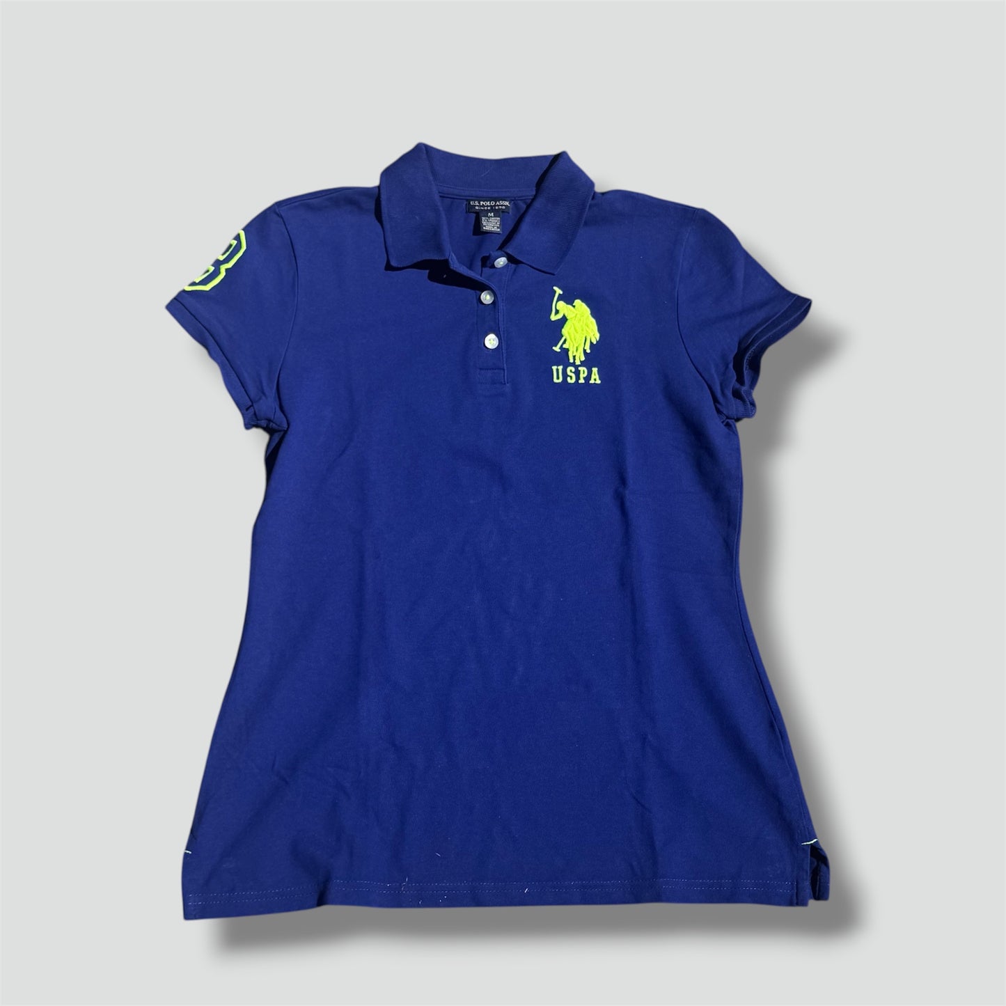 US Polo Assn vintage blue womens polo