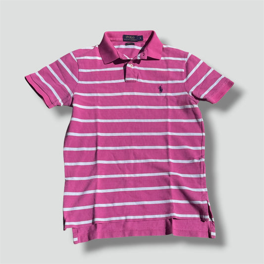 Polo Ralph Lauren pink striped polo shirt