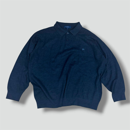 Burberry London black on black wool longsleeve