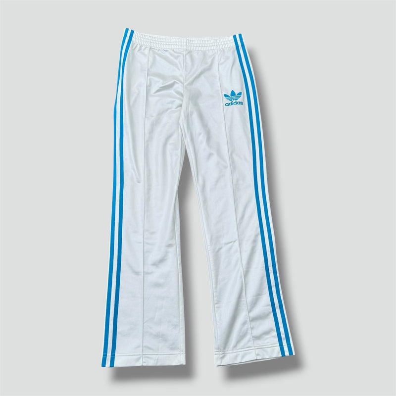Sourced limited accessories and clothes Adidas shiny white y2k Firebird track pants – Secondhand Streetwear