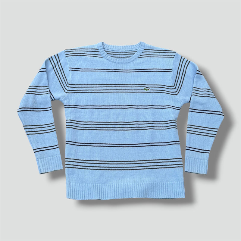 Sourced limited accessories and clothes Lacoste vintage striped knit sweater – Secondhand Streetwear