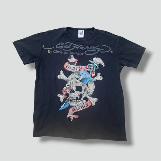 Ed Hardy vintage "Glory" rhinestones t-shirt