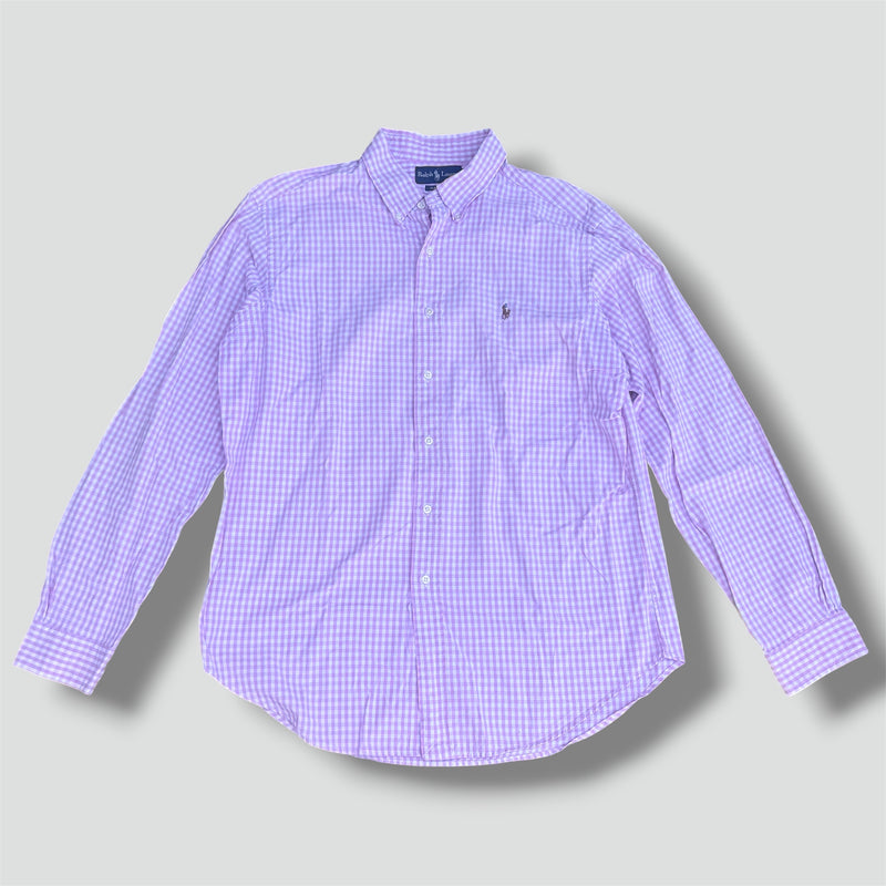 Sourced limited accessories and clothes Polo Ralph Lauren checkered pink chemise/shirt – Secondhand Streetwear