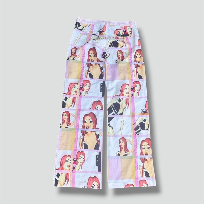 Sourced limited accessories and clothes Custo Barcelona graphic loose summer pants – Secondhand Streetwear