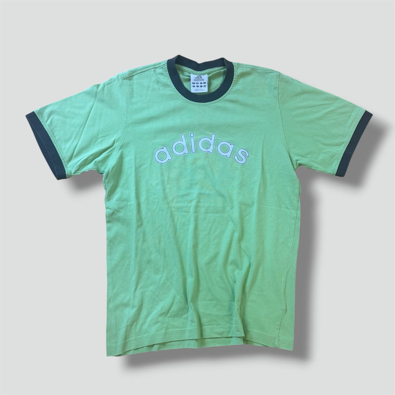 Sourced limited accessories and clothes Adidas vintage green graphic t-shirt – Secondhand Streetwear