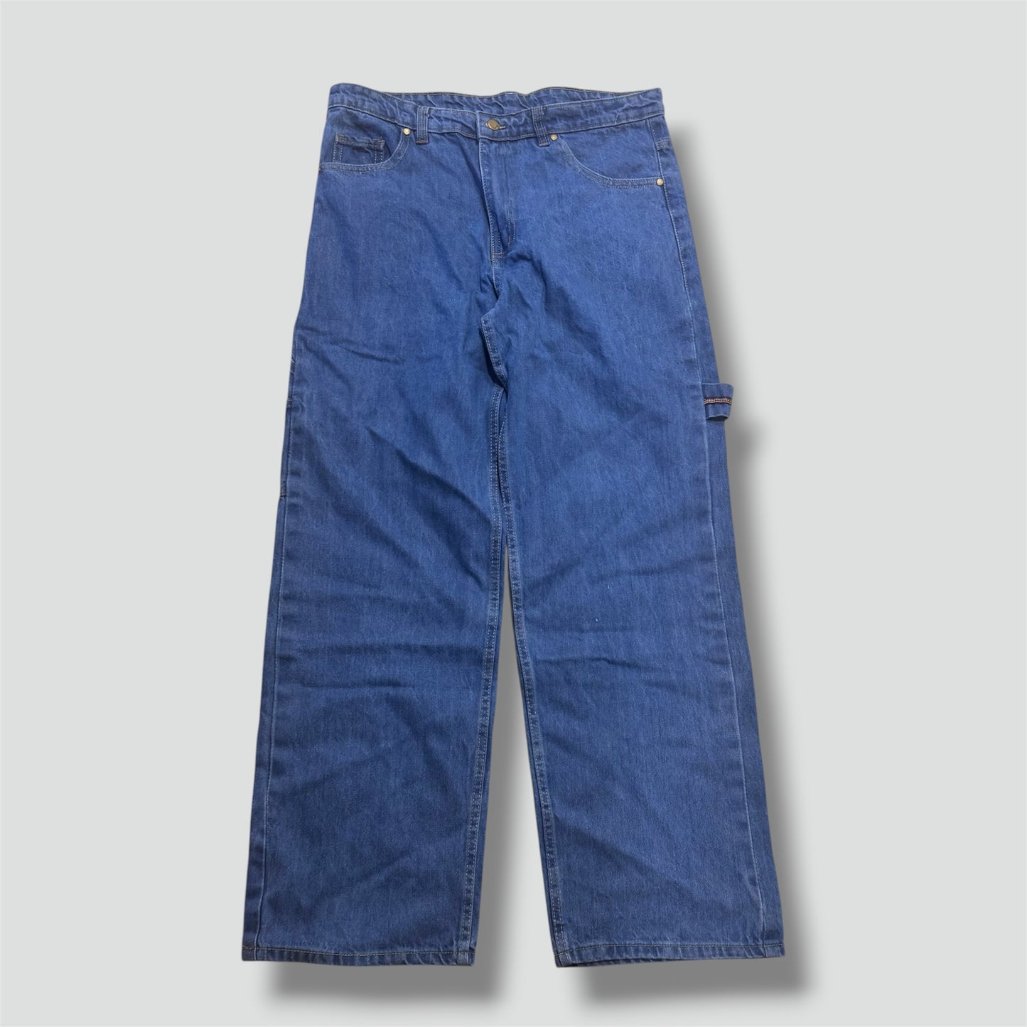 Japanese streetwear embroidered baggy jeans
