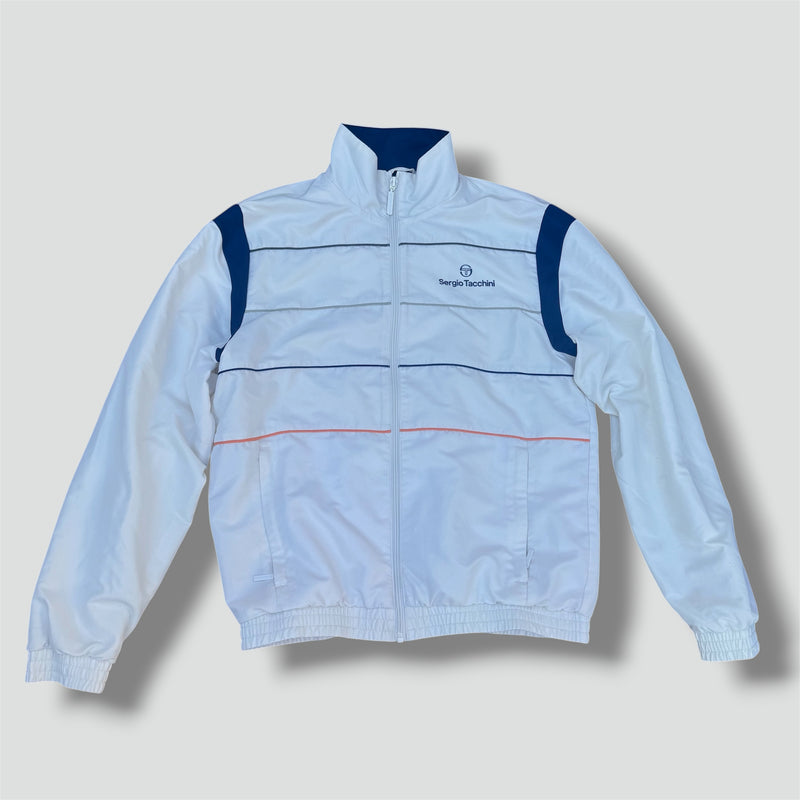 Sourced limited accessories and clothes Sergio Tacchini vintage white track jacket – Secondhand Streetwear