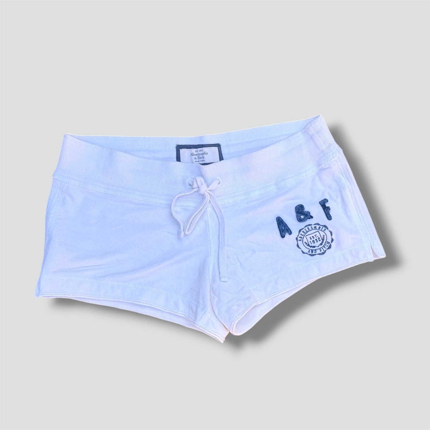 Abercrombie & Fitch Y2K stretch white mini skirt