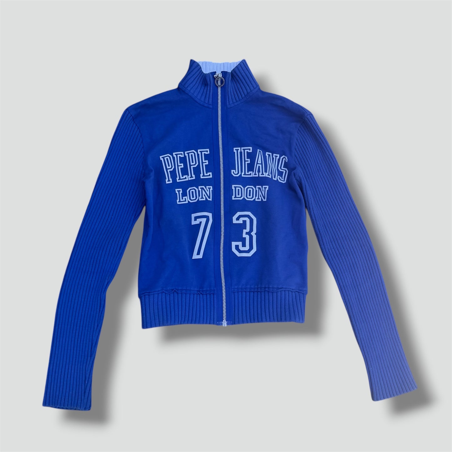 Pepe Jeans blue Y2K zip-up jacket