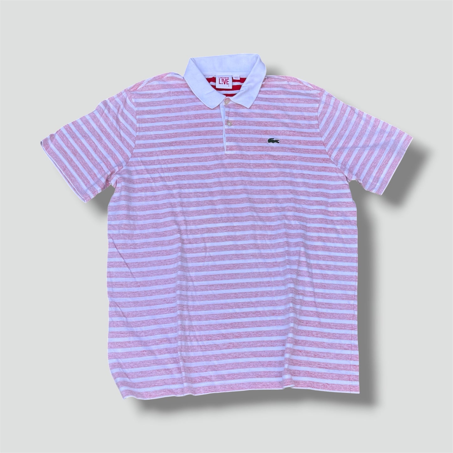 Lacoste Live vintage reversed stripes polo