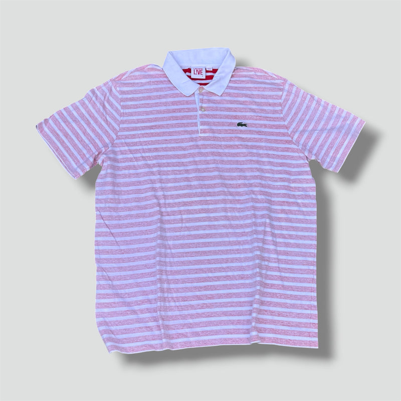 Sourced limited accessories and clothes Lacoste Live vintage reversed stripes polo – Secondhand Streetwear