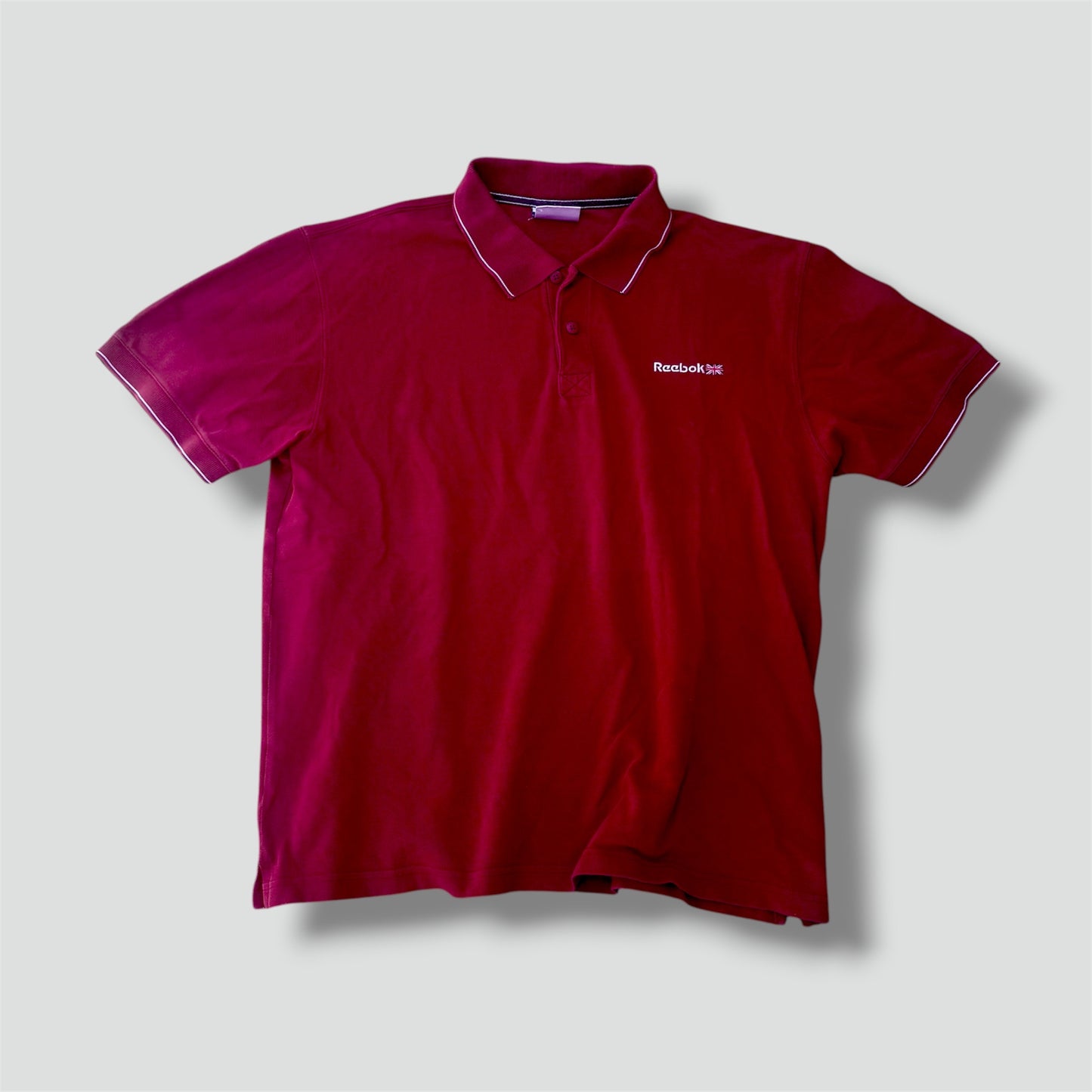 Reebok burgundy vintage poloshirt