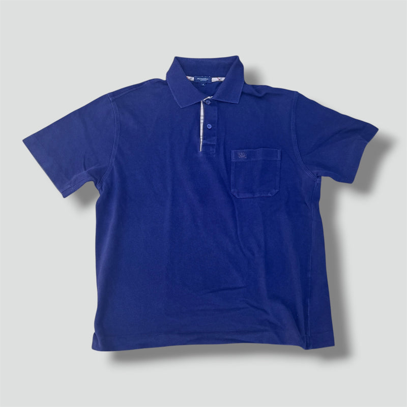Sourced limited accessories and clothes Burberry London vintage navy poloshirt – Secondhand Streetwear