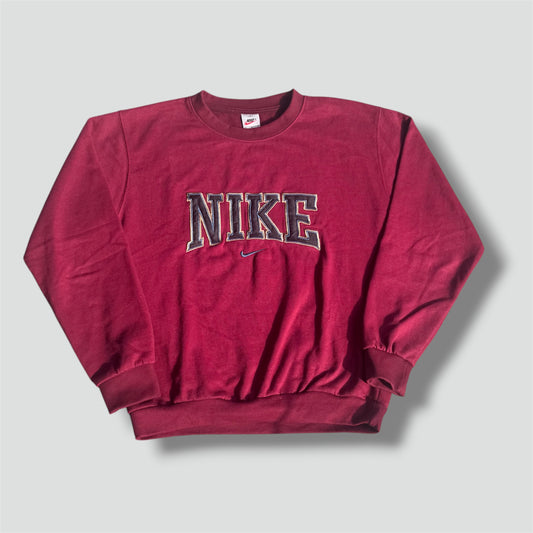 Nike vintage 90s burgundy sweatshirt
