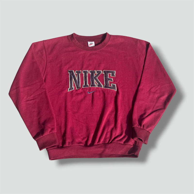 Sourced limited accessories and clothes Nike vintage 90s burgundy sweatshirt – Secondhand Streetwear